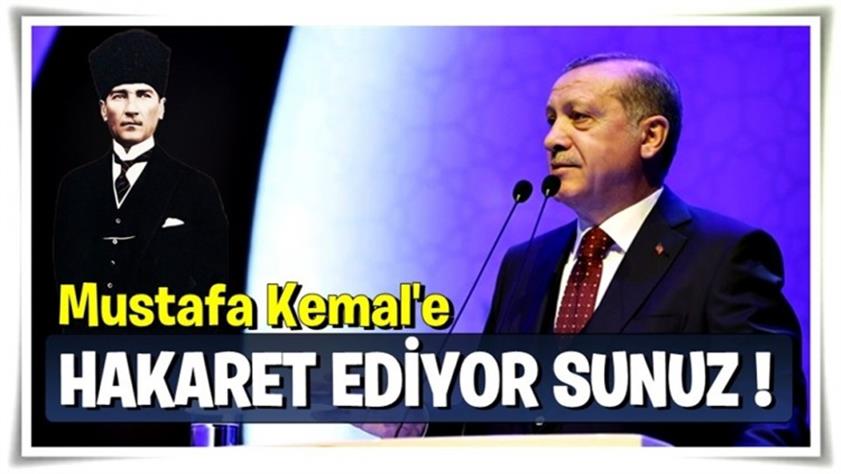 Cumhurbaşkanı Erdoğan: Mustafa Kemal’e hakaret ediyorsunuz