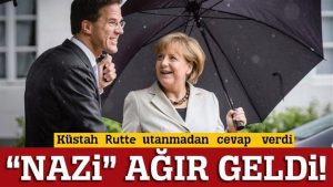 Hollanda Başbakanı’ndan Erdoğan’a cevap