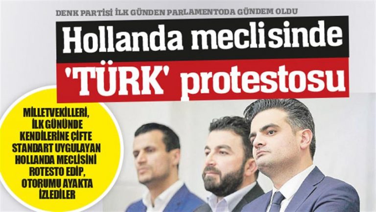 Hollanda meclisinde ‘Türk protestosu’
