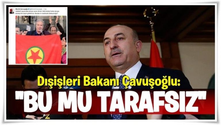 Dışişleri Bakanı Çavuşoğlu: Hainlerin paçavralarıyla poz verenden mi tarafsızlık bekleyeceğiz