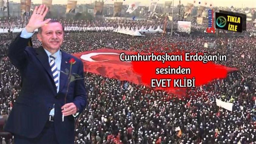 Erdoğan’ın sesinden “Evet Klibi” ilk kez Yenikapı’da yayınlandı