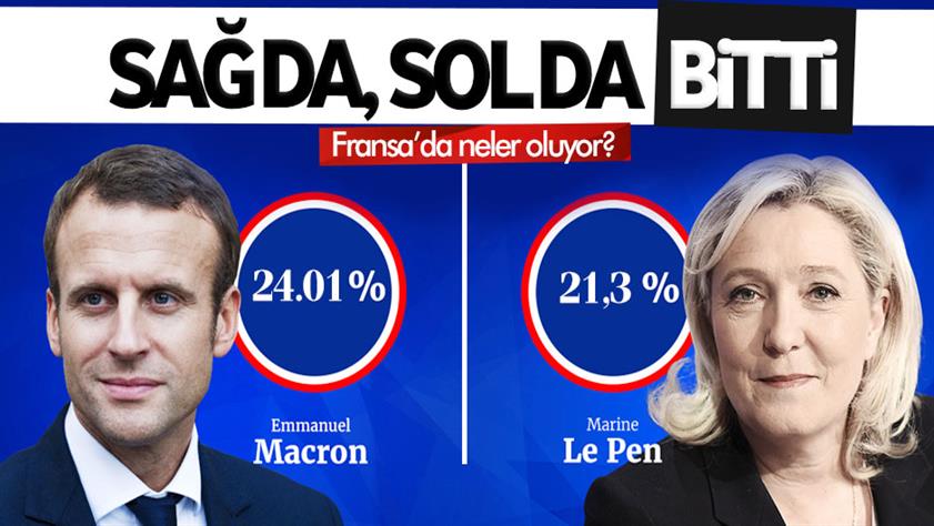 Fransa’da sağ da, sol da bitti
