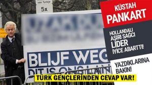 Duyarlı Türk gençlerinden ırkçı Wilders’e cevap var
