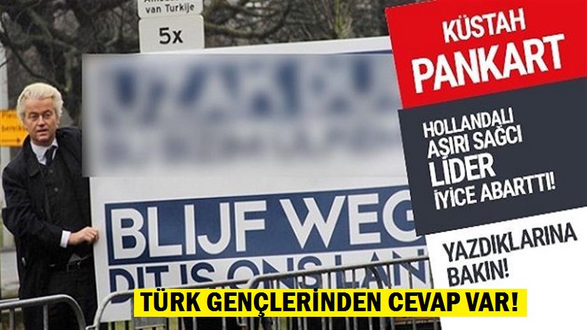 Duyarlı Türk gençlerinden ırkçı Wilders’e cevap var