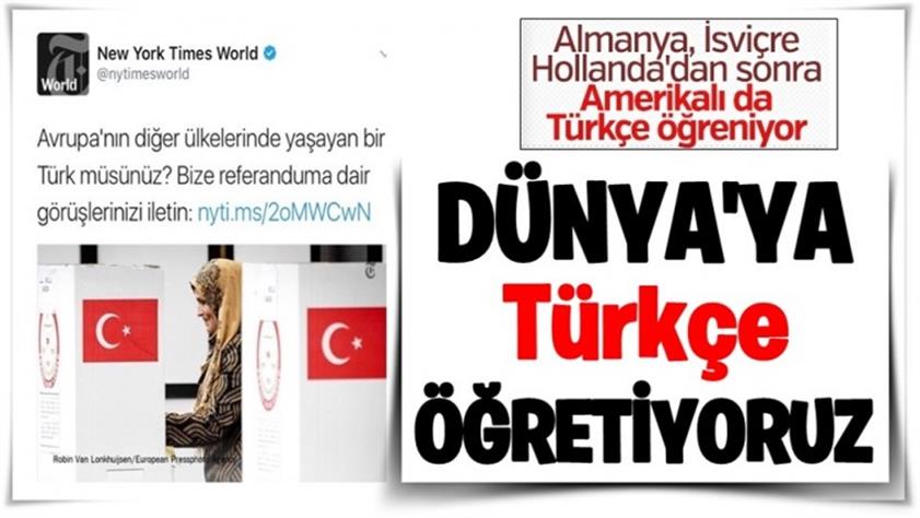 New York Times gazetesi Türkçe tweet attı