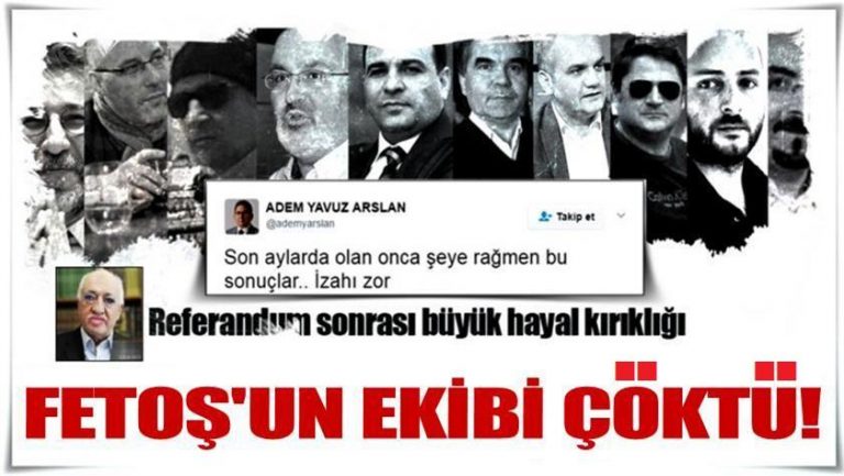 Referandum sonrası FETÖ’cülerde büyük hayal kırıklığı