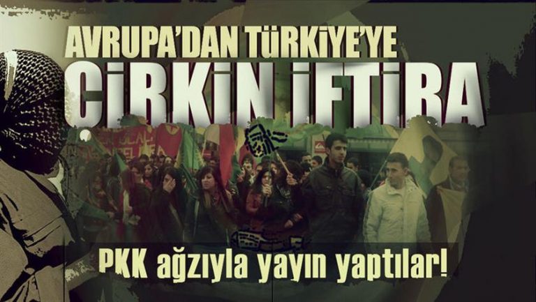 Terör örgütü destekçisi Belçika medyası, PKK ağzıyla yayın yaptı