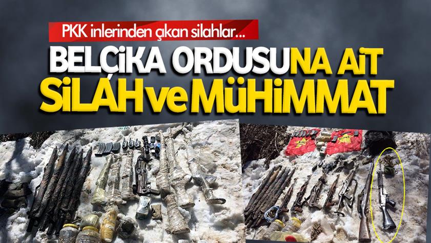 Teröristlerin ininden Belçika tüfeği çıktı