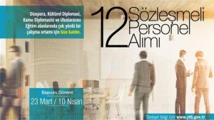 YTB, Sözleşmeli personel alımı yapacak