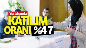 Yurt dışında referanduma katılım yüzde 50’ye yaklaştı