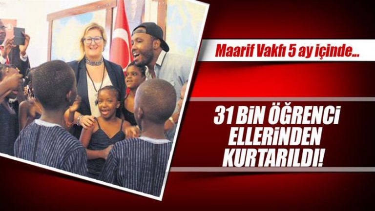 Maarif Vakfı 31 bin öğrenciyi FETÖ’den kurtardı