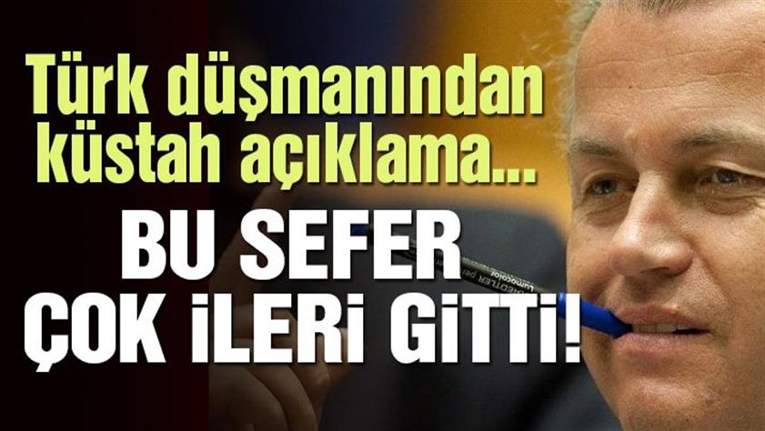 Hollandalı ırkçı siyasetçi Wilders’ten Türkiye karşıtı küstah talep