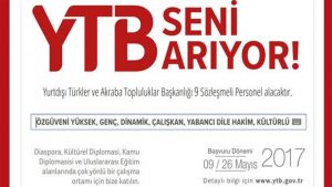 YTB sözleşmeli personel alımı yapacak
