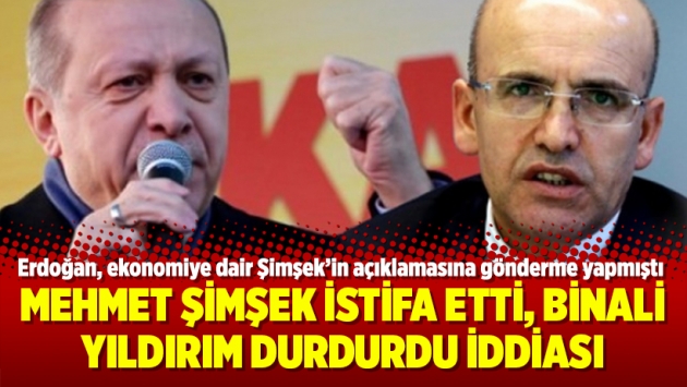 Son dakika: Başbakan’dan Mehmet Şimşek açıklaması