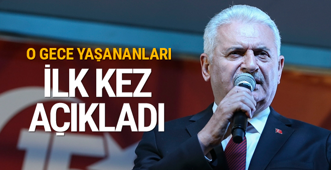 Binali Yıldırım o bilgiyi ilk kez paylaştı