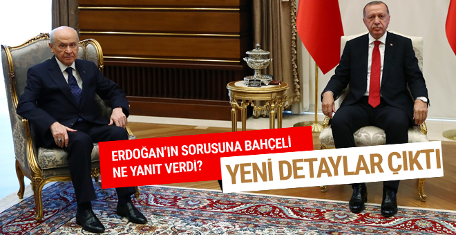Erdoğan-Bahçeli görüşmesinde yeni detaylar ortaya çıktı