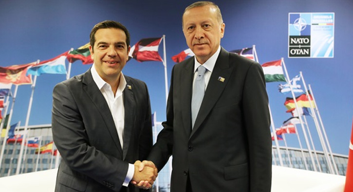 Erdoğan ile Çipras Brüksel’de görüştü