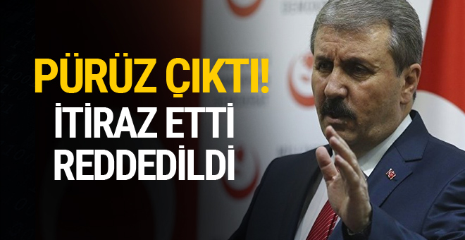 Pürüz çıktı! Destici itiraz etti, reddedildi