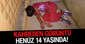 Kahreden görüntü: Sadece 14 yaşında!