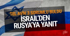 İsrail’den Rusya’nın suçlamalarına yanıt
