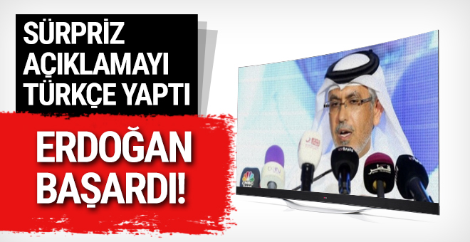 Sürpriz açıklamayı Türkçe yaptı: ‘Erdoğan başardı’