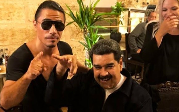 Venezuela Başkanı Maduro Nusret’te yemek yedi ülkesi karıştı