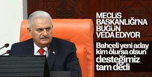 Binali Yıldırım bugün veda edecek
