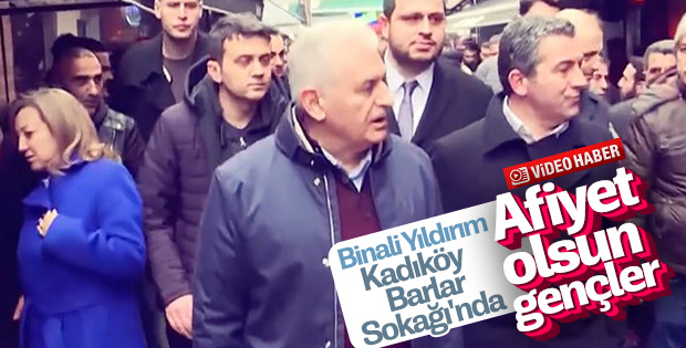 Binali Yıldırım’ın Kadıköy ziyareti