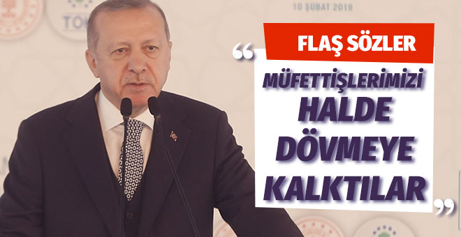 Cumhurbaşkanı Erdoğan: Müfettişlerimizi halde dövmeye kalktılar