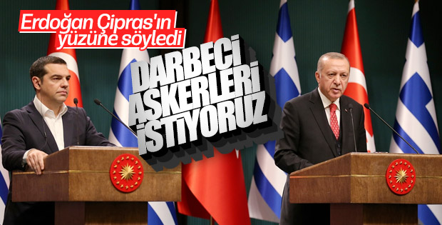 Erdoğan ile Çipras ortak basın toplantısı düzenledi