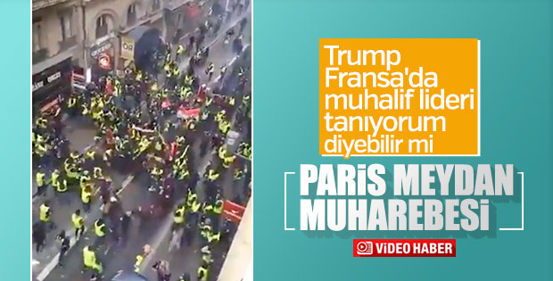 Fransa’daki protestolarda eylemciler lüks araçları yaktı