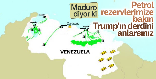 Maduro’ya göre Trump petrol yüzünden saldırıyor