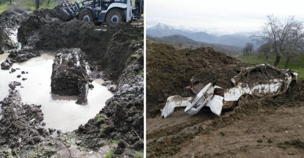 PKK’lı teröristler çalmıştı! Toprağa gömülü bulundu!