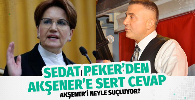 Sedat Peker’den Meral Akşener’e çok sert cevap