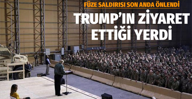 Trump’ın ziyaret ettiği üsse füzeyle saldıracaklardı