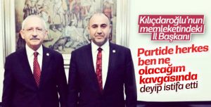 CHP Tunceli İl Başkanı istifa etti