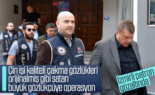 İzmir’de sahte gözlük operasyonu