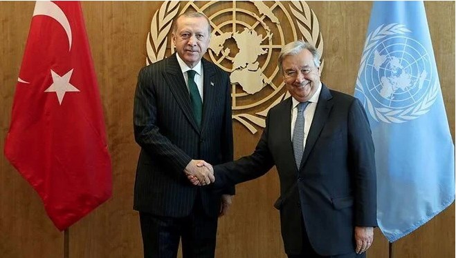 Cumhurbaşkanı Erdoğan, BM Genel Sekreteri Antonio Guterres​ ile görüştü